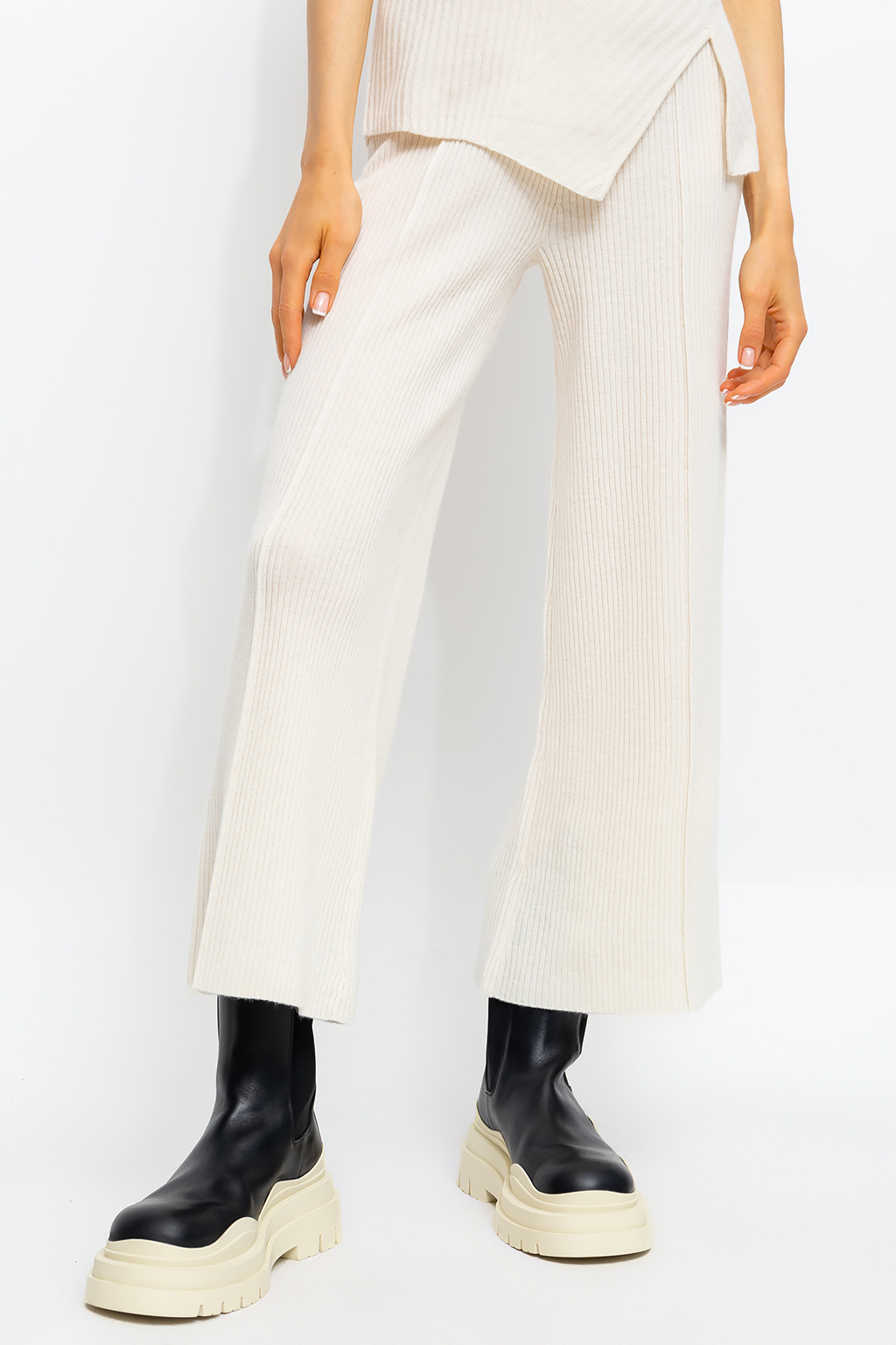 Cream 'Nancy' ribbed trousers Aeron - Vitkac Canada